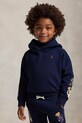 Polo Ralph Lauren bluza dziecięca z dodatkiem bawełny z kapturem granatowy 312979043001