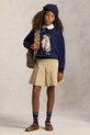 Polo Ralph Lauren bluza dziecięca z dodatkiem bawełny granatowy 313979037001