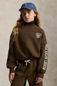 Polo Ralph Lauren bluza z bawełną dziecięca pozostałe brązowy 313979067003