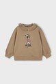 Mayoral bluza bawełniana dziecięca 4430.6E.Mini.9BYA brązowy AW25