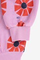 Дівчинка Дитяча бавовняна кофта Bobo Choses Kaleidoscope 225AC038 фіолетовий