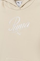Fete Puma bluză copii ESS SCRIPT Hoodie FL G 688728 bej