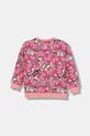 Puma felpa per bambini PUMA X HELLO KITTY & FRIENDS Relaxed AOP Crew FL 632392 rosa AW25