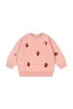 Konges Sløjd bluza dziecięca LOU SEQUIN SWEAT SHIRT OCS aplikacja różowy KS103862.9BYA
