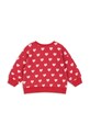 Konges Sløjd bluza bawełniana dziecięca LOUPY LOU SWEAT SHIRT OCS KS103874.9BYA czerwony AW25