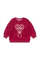 Detská bavlnená mikina Konges Sløjd VELOU BLOUSE GOTS KS104028.9BYA burgundské AW25