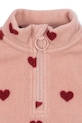 Dziewczynka Konges Sløjd bluza dziecięca TAVI FLEECE SWEATSHIRT GRS KS101301.G.9BYA różowy
