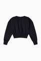 Παιδική βαμβακερή μπλούζα Patrizia Pepe J315 7M0946 μαύρο AW25