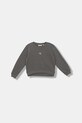 Detská mikina Calvin Klein Jeans bez kapucne sivá IG0IG02639.9BYA