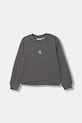 Дитяча кофта Calvin Klein Jeans без капюшона сірий IG0IG02639.9BYA