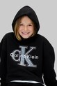 Детская кофта с хлопком Calvin Klein Jeans IG0IG03018.9BYA чёрный