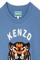 Djevojčice Dječja pamučna dukserica Kenzo Kids K61378.114.150 plava