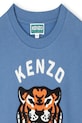 Dziewczynka Kenzo Kids bluza bawełniana dziecięca K61378.114.150 niebieski