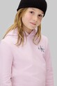 Dziewczynka Calvin Klein Jeans bluza bawełniana dziecięca IU0IU00712.9BYA różowy