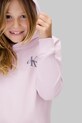 Calvin Klein Jeans bluza bawełniana dziecięca różowy IU0IU00712.9BYA