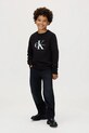 Дитяча бавовняна кофта Calvin Klein Jeans чорний IU0IU00714.9BYA