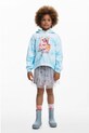 Desigual hanorac de bumbac pentru copii print albastru 25WGSK02