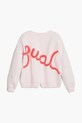 Fete Desigual hanorac de bumbac pentru copii 25WGSK08 roz