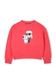 Karl Lagerfeld bluza dziecięca bawełna różowy Z30606.114.150