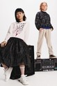 Karl Lagerfeld bluza dziecięca Z30610.114.150 różowy