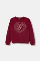 Guess bluza bawełniana dziecięca nadruk bordowy J5BQ00.KAV34.9BYA