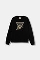 Guess bluza bawełniana dziecięca aplikacja czarny J5BQ04.KAV34.9BYA
