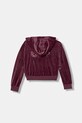 Guess bluza welurowa dziecięca J5BQ07.K0232.9BYA bordowy AW25