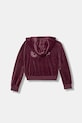 Dětská velurová mikina Guess J5BQ07.K0232.9BYA burgundské AW25