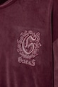 DÍVKA Dětská velurová mikina Guess J5BQ07.K0232.9BYA burgundské
