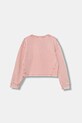 Guess bluza bawełniana dziecięca J5BQ22.KAV34.9BYA różowy AW25