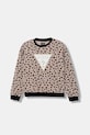 Детская хлопковая кофта Guess узор бежевый K5BQ03.KAD74.9BYA