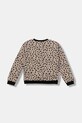 Παιδική βαμβακερή μπλούζα Guess K5BQ03.KAD74.9BYA μπεζ AW25