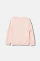 Guess bluza bawełniana dziecięca K5BQ05.KAV34.9BYA różowy AW25
