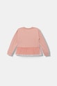 Guess bluza bawełniana dziecięca K5BQ07.KAD74.9BYA różowy AW25