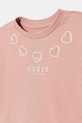 Dziewczynka Guess bluza bawełniana dziecięca K5BQ07.KAD74.9BYA różowy