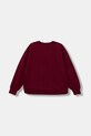 Elisabetta Franchi hanorac de bumbac pentru copii EFFE158.0.FF002 burgundia AW25