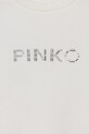 Κοριτσίστικα Παιδική βαμβακερή μπλούζα Pinko KFFE011.C.FE014 λευκό