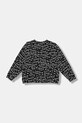 Pinko bluza bawełniana dziecięca KFFE017.C.FE014 czarny AW25
