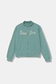 United Colors of Benetton bluza bawełniana dziecięca aplikacja turkusowy 3J68C505D.G.seasonal