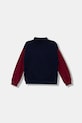 Детски памучен суичър United Colors of Benetton 3J68C505D.G.seasonal тъмносин AW25