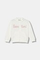 United Colors of Benetton bluza bawełniana dziecięca nadruk biały 3J70G503U.P.seasonal