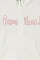 Dziewczynka United Colors of Benetton bluza bawełniana dziecięca 3J70G503U.P.seasonal biały