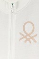 Dziewczynka United Colors of Benetton bluza bawełniana dziecięca 3J70G503U.P.seasonal biały