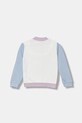 United Colors of Benetton bluza bawełniana dziecięca 3J70G503U.P.seasonal fioletowy AW25