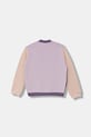 Детская хлопковая кофта United Colors of Benetton 3J70G503U.P.seasonal фиолетовой AW25