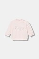 United Colors of Benetton bluza niemowlęca aplikacja różowy 3MDSA1061.G.W.seasonal