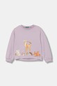 United Colors of Benetton bluza dziecięca nadruk fioletowy 3SNPG10KA.P.seasonal
