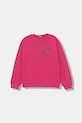 Dětská bavlněná mikina United Colors of Benetton potisk růžová 3J68C10Q0.G.seasonal