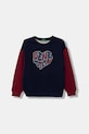 United Colors of Benetton hanorac de bumbac pentru copii print bleumarin 3J68C10Q0.G.seasonal