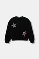 Detská bavlnená mikina United Colors of Benetton bavlna čierna 3J68C10QI.G.seasonal